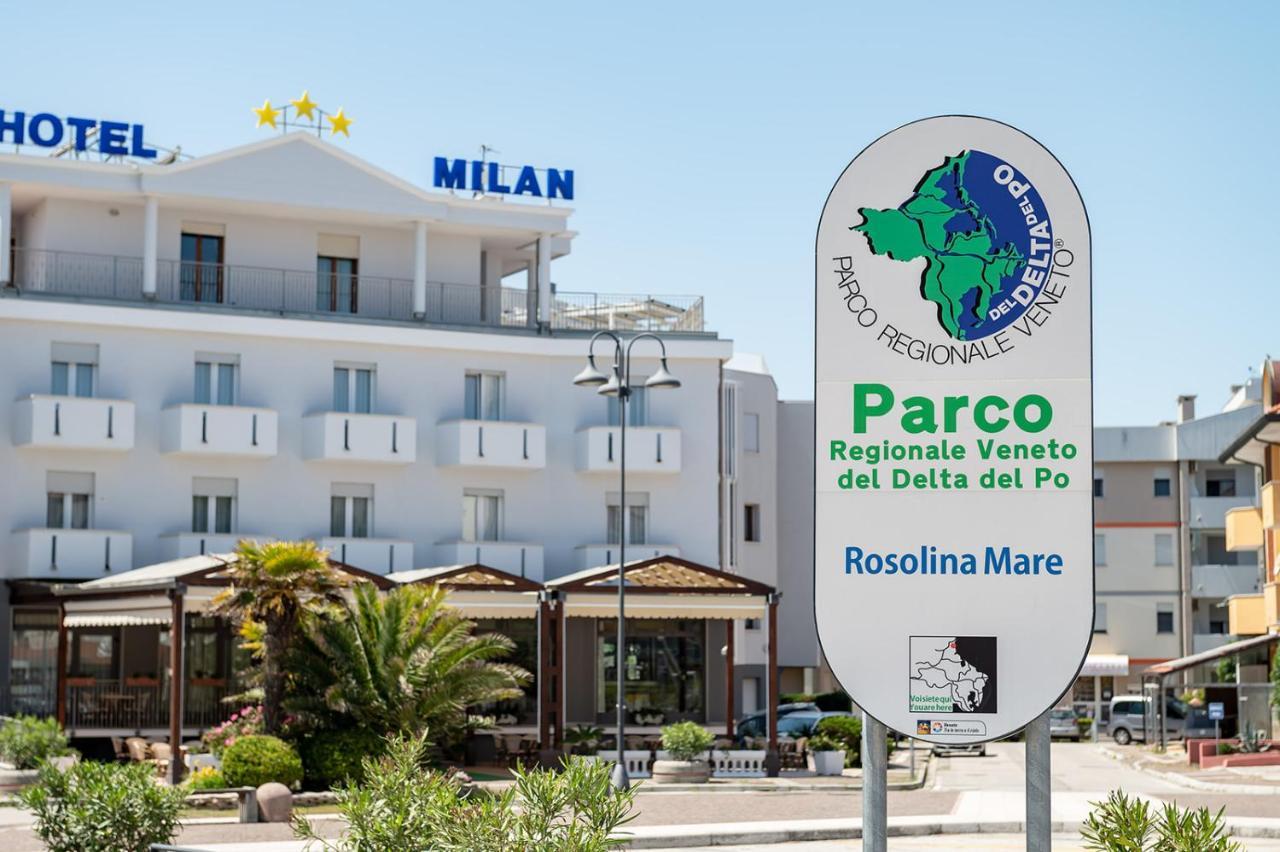 Hotel Milan Rosolina Mare Eksteriør billede